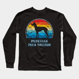 Peruvian Inca Orchid Vintage Design Dog Long Sleeve T-Shirt